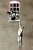 Banksy - Love Cheat Hanging Man Mini Paper Poster