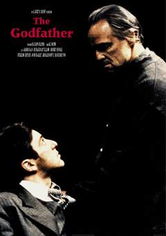 Godfather Pacino Brando Col V Maxi Poster
