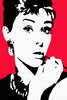 Audrey Hepburn - Red Pop Art Mini A2 Paper Poster