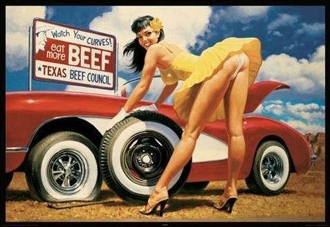 Hidebrandt Texas Yellow Rose Girl - Maxi Paper Poster