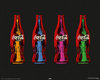 Coca Cola - Pop Art, 4 Bottles - Mini Paper Poster