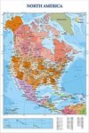 Modern Map Of North America - Maxi Paper Poster