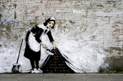 Banksy - Camden Maid Sweeping - Maxi Paper Poster