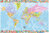 World Map - Printed Flags, Top and Bottom, 2011 Edition - Maxi Paper Poster