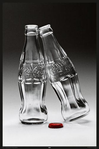 Coca Cola Kissing Bottles - Maxi Paper Poster