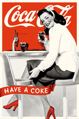 Coca Cola Girl Have A Coke  - Maxi Paper Poster