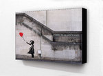 Banksy Balloon Girl Hope - Block Mounted