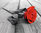 Red Rose - On Wood - Mini Paper Poster