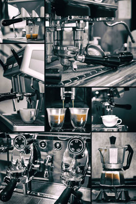 Anyone For Coffee Collage  - Maxi Paper Poster