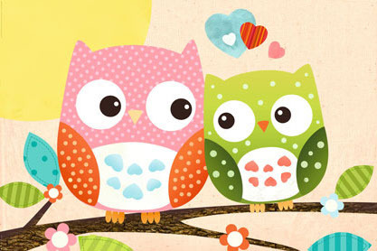Sweet Owl Hello - Maxi Paper Poster