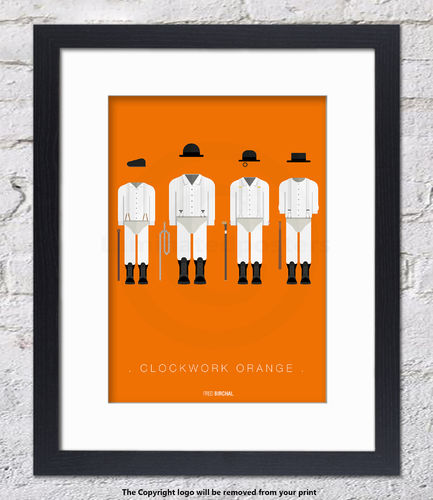 Clockwork Orange - Framed White Mount