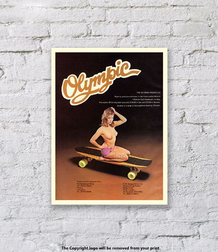 Olympic Skateboard - Art Print